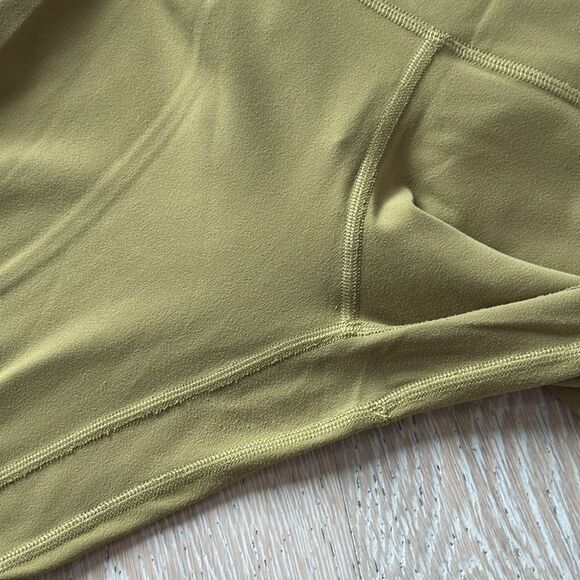 lululemon Align Pant II High Rise Tights 25" Grape Leaf Yellow Sz4 - Picture 7 of 14